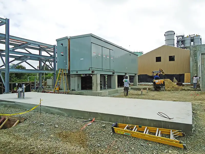 industrial construction site