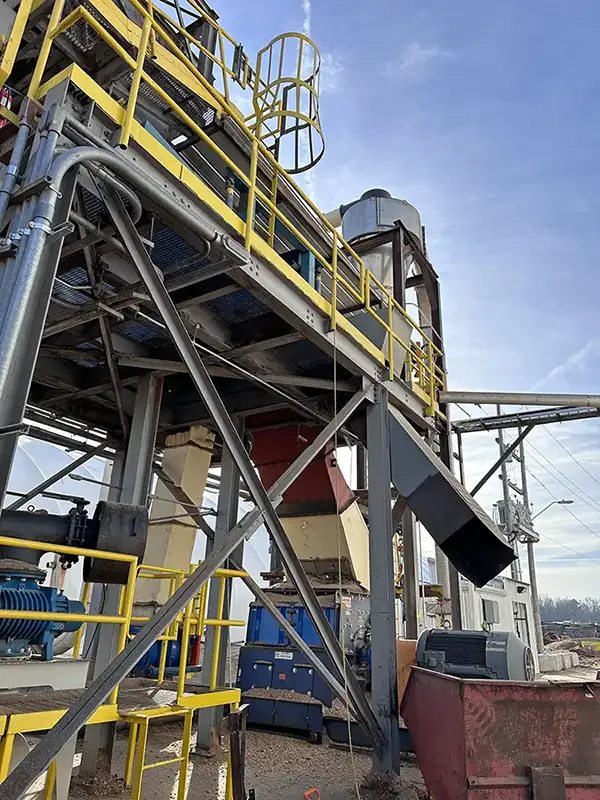 metal walkway on industrial site