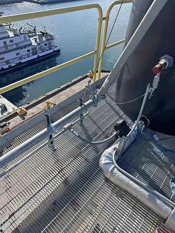 grating over water